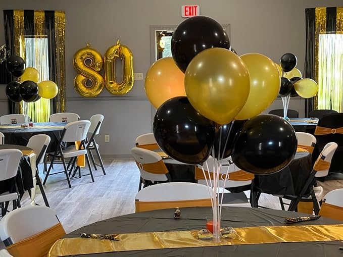 Balloon 8 Numbers, 40 Inch Gold Fiol Large Ballon for Women And Men, Balloons Decoration for Happy 8 18 28 80 Birthday, Wedding Anniversary, Christmas, New Year, Halloween Party Decoration