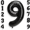 AULE 40 Inch Big Black 9 Balloon Number Large Foil Helium Number Balloons 0-9 Jumbo Giant Happy 9th Birthday Party Decorations for Boy or Girl Huge Mylar Anniversary Party Supplies