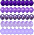 Togvu Purple Balloons, 60 Packs 12 Inch Metallic Chrome Pearl Macaron Light Different Shades Balloons for Girl Birthday, Wedding, Anniversary, Baby Shower, Princess Decoration QQ-5023