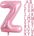 TONIFUL 40 Inch Large Pink Letter Z Balloons Giant Foil Mylar Alphabet Balloon for Birthday Party Anniversary Baby Shower Wedding Supplies Decorations