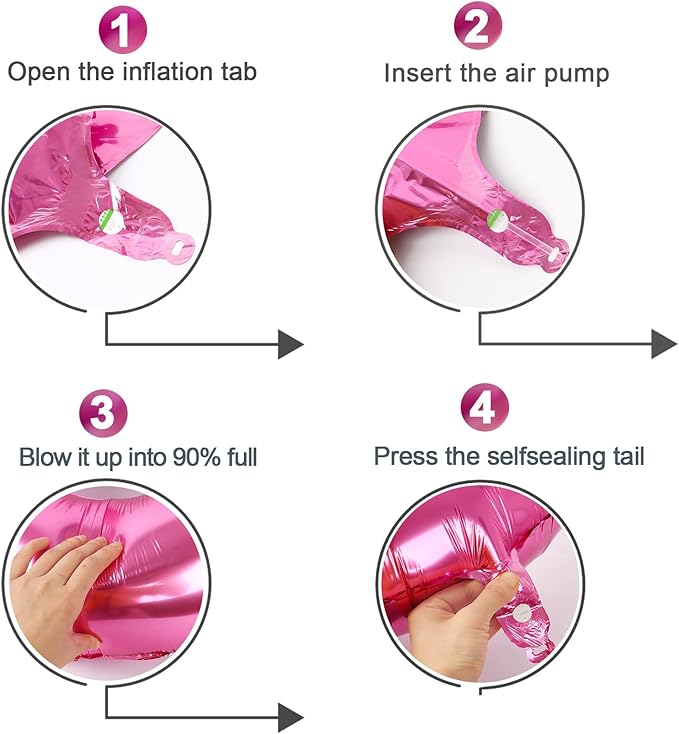 Pink Number 8 Balloon 40 Inch, 8th Birthday Party Decorations for Children, Giant 8 Foil Balloon for Party Supplies