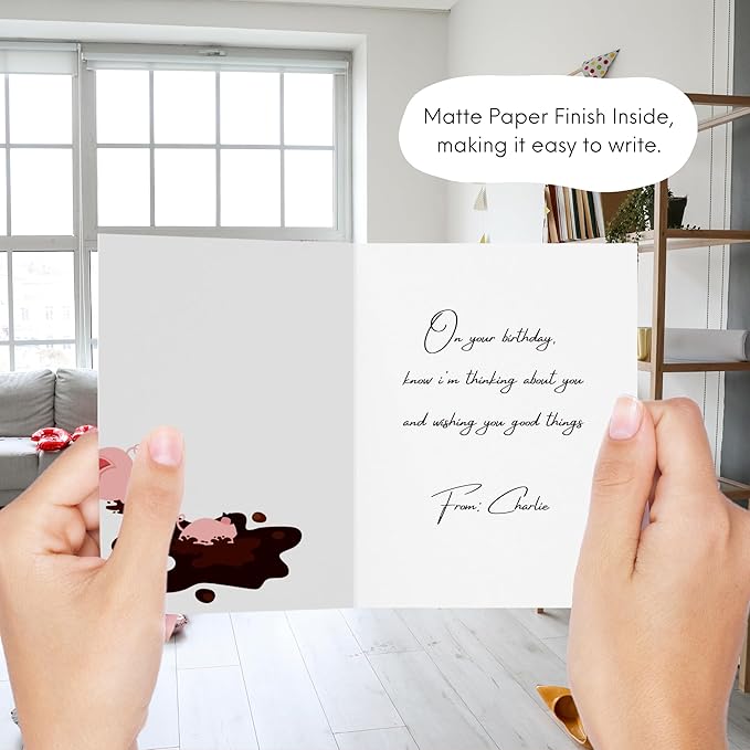 Mothers Day Card Anniversary Birthday for Mom Dad Wife Husband Girlfriend Boyfriend Stepmom Aunt Parents – Cute Funny Punny Greeting Card for Fathers Day – Blank Inside (Making memories with you, is my favorite thing to do)