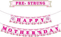 Mother's Day Decorations, Happy Mother's Day Banner for Party, Pre-Strung Banner for Indoor Outdoor Decor