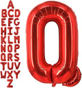 40 Inch Red Letter Q Balloons, DIY Phrase Foil Alphabet Letter Q Balloons DIY Word Q Banner for Birthday Anniversary Celebration Graduation Party Supplies Decoration