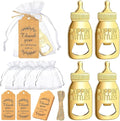 CHENGU Popping Bottle Openers Baby Shower Return Favors for Guests Bottle Opener Decorations and Souvenirs with Organza Bags Thank You Tags for Theme Party Favors (Retro Style,151 Pieces)
