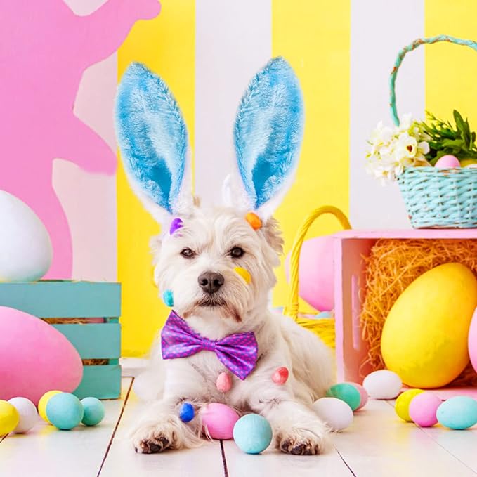 MGparty 12PCS Easter Headbands and Glasses Frame Set Easter Bunny Ears Rabbit Chick Eggs Party Favor Decorations Supplies Photo Booth for Kids and Adults