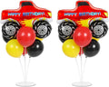 Monster Truck Party Balloons Stand Kit 2 Sets With 2 Monster Truck Foil Balloons Trucks Themed Party Balloon Centerpieces For Tables For Car Themed Birthday Decorations Baby Shower