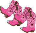 Set of 2 Dancing Pink Cowgirl Boots Jumbo 36" Foil Party Balloons