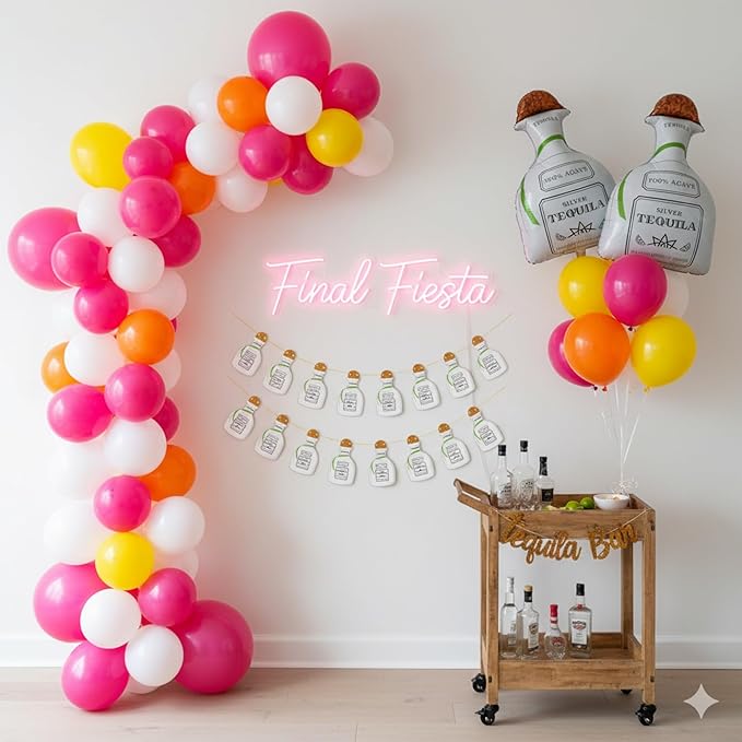 Jumbo 30" Tequila Balloons (set of 2) Tequila Party Decorations 21st Birthday, Margs and Matrimony Bachelorette Party Margarita Balloon, Cinco de Mayo