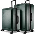 TRAVELARIM Luggage Sets 2 Piece, 24 Inch Suitcase and 28 Inch Luggage with Spinner Wheels, Durable Hard Shell Suitcase Set, Expandable Travel Suitcases with Wheels, Green