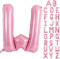 TONIFUL 40 Inch Large Pink Letter W Balloons Giant Foil Mylar Alphabet Balloon for Birthday Party Anniversary Baby Shower Wedding Supplies Decorations
