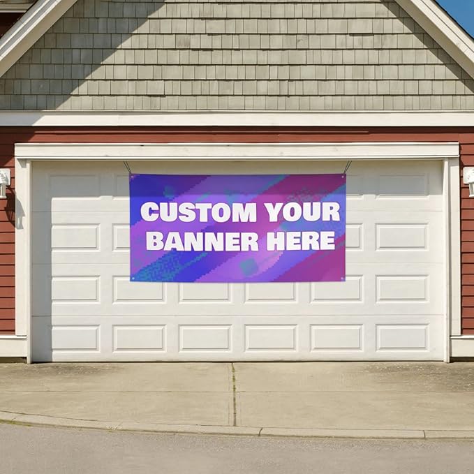 Custom Banners Personalized Banners Customize Design Your Own Make Your Own Banner Design Party/Birthday Banners Indoor/Outdoor 35x71IN
