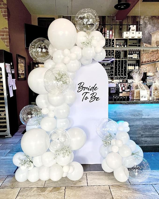 18 Inch Balloons - 35Pcs Large Thick White Latex Balloons for Birthday, Baby Shower, Wedding, Graduation, Themed Party Decorations