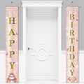 Birthday Decorations Banner, Happy Birthday Door Sign for Men Women Boys Girls Ideal Birthday Decorations Party Supplies Outdoor Indoor 72 x 12 Inch