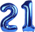 40 Inch Navy blue Number 21 Digital Balloon,Jumbo Mylar Foil Helium Balloon for 21 Balloons for Birthday Party,Wedding Anniversary Party Decorations