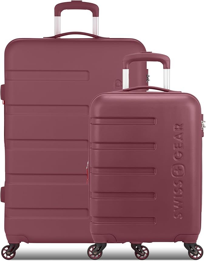 SwissGear 7366 Signature Hardside Expandable Luggage with Spinner Wheels, TSA Lock, Cup-Holder, Merlot, 2-Piece Set (19/27)