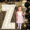 4FT Marquee Light Up Letters Z, Big Marquee Letter for Baby Shower Birthday Engagement Wedding Marry Me Party Decor