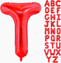 40 Inch Large Red Letter T Balloons Alphabet T Letter Balloons Foil Mylar Big Letter Balloons for Birthday Party Anniversary New Year Graduation Wedding Decorations