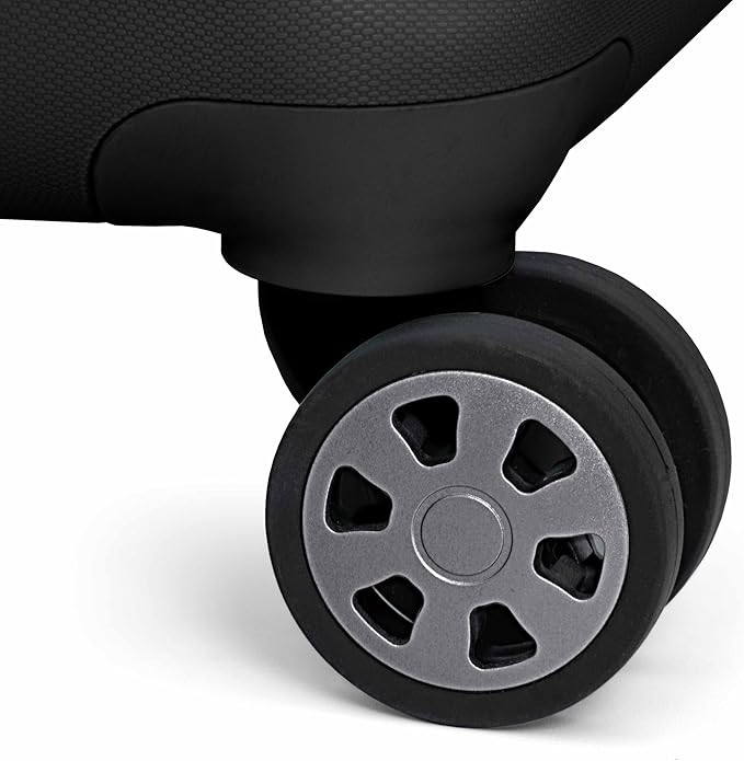 Traveler's Choice Pagosa Hardshell Expandable Luggage with Spinner Wheels, Black, 2-Piece Set (22/26)
