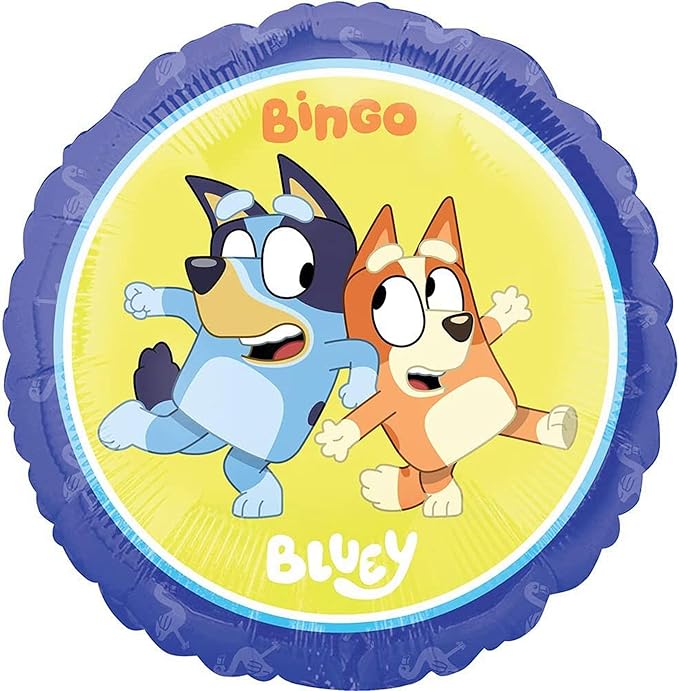 Anagram Bluey 3rd Birthday Party Supplies Foil Balloon Bouquet Decorations