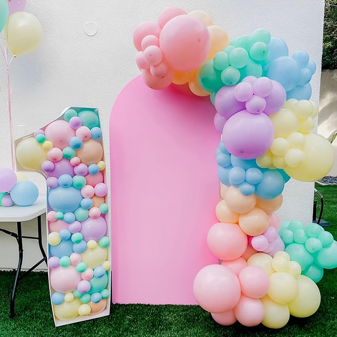 105pcs Light Pink Balloons 12inch Pastel Pink Balloons for Boys Girls Birthday Baby Shower Gender Reveal Wedding Decorations