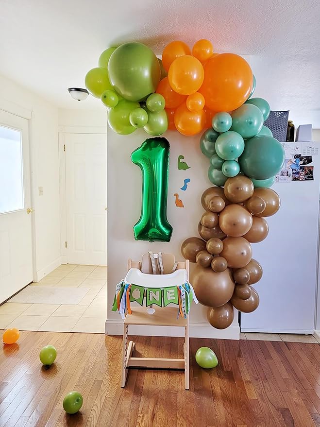 Numbers Balloon 3, 40 Inch Large Dark Green Balloon for Three Year Old Birthday Decor, 3 13 30 31 Birthday Party Decorations for Wedding Supplies