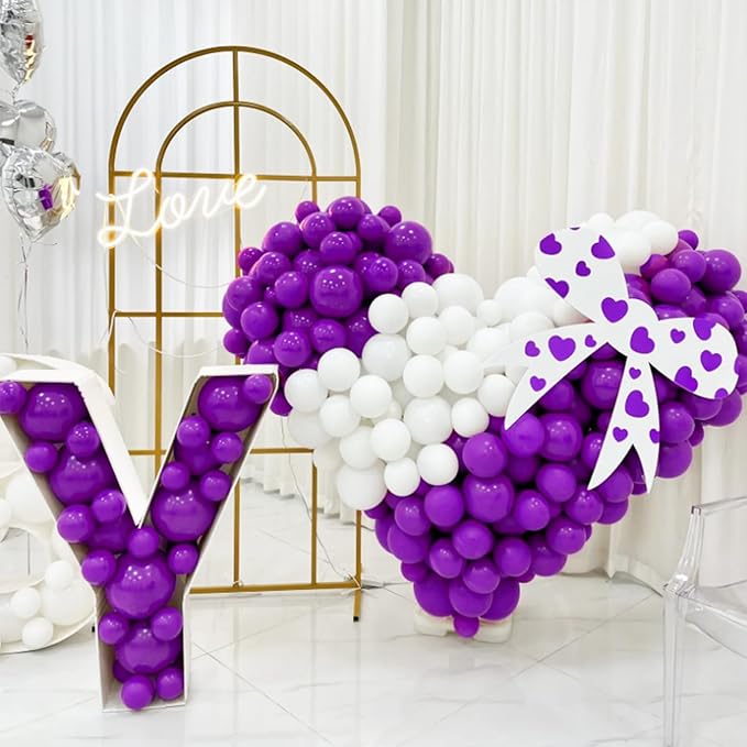 Purple Balloons 100 Pack 12 inch Thicken Latex Matte Purple Balloons for Halloween Birthday Party Weddings Decorations