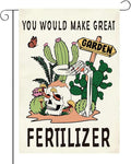 Funny Garden Flags You Would Make Great Fertilizer Decor for Outdoor Farmhouse Lawn Best Planting Lover Gifts Idea Double Sided Garden Flag 12 x18 inches