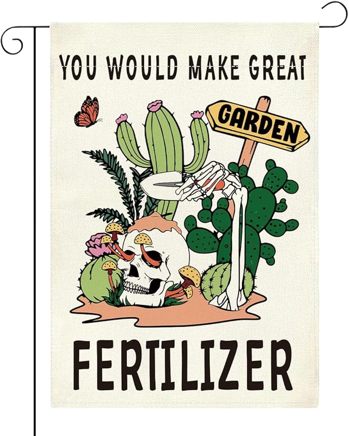 Funny Garden Flags You Would Make Great Fertilizer Decor for Outdoor Farmhouse Lawn Best Planting Lover Gifts Idea Double Sided Garden Flag 12 x18 inches