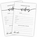 30 Minimalist Graduation Wishes Cards - 4X6 Advice & Wishes Cards, Grad Wish Card, Class Of 2026 Graduation Party Decorations & Supplies - 001