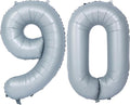 40 In Matte gray Number Balloons Helium Foil Mylar Balloon Birthday Party banquet Decoration 90