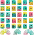 72 Pack Spring Rainbow Magic Fidget Stress Coil Mini Springs Bulk Toys for Party Favor Carnival Prize Birthday Goodie Bag Stuffers for Kids Boys Girls… (72)