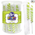 Adams & Brooks Bright Green Apple Mini Unicorn Pops, 10 oz Jar (24 ct.) - Twisty Unicorn Lollipops, Individually Wrapped Candy for Kids & Adults, Perfect for Birthday Party Favors, Goodie Bags, & More