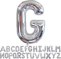 Silver Letter G Balloons 40 inch Large Alphabet G Balloons Silver Helium Foil Letter Balloon Banner for Birthday Party Anniversary Wedding Decoration