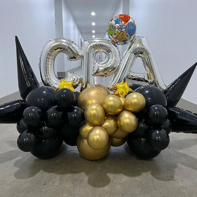Silver Letter P Balloons 40 inch Large Alphabet P Balloons Silver Helium Foil Letter Balloon Banner for Birthday Party Anniversary Wedding Decoration