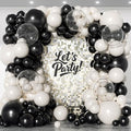 153Pcs Black and Sand White Balloons Garland Arch Kit - 18 12 10 5 inch Different Size Black Cream White Confetti Balloons for Birthday Wedding Bridal Shower Anniversary Prom Party Decorations
