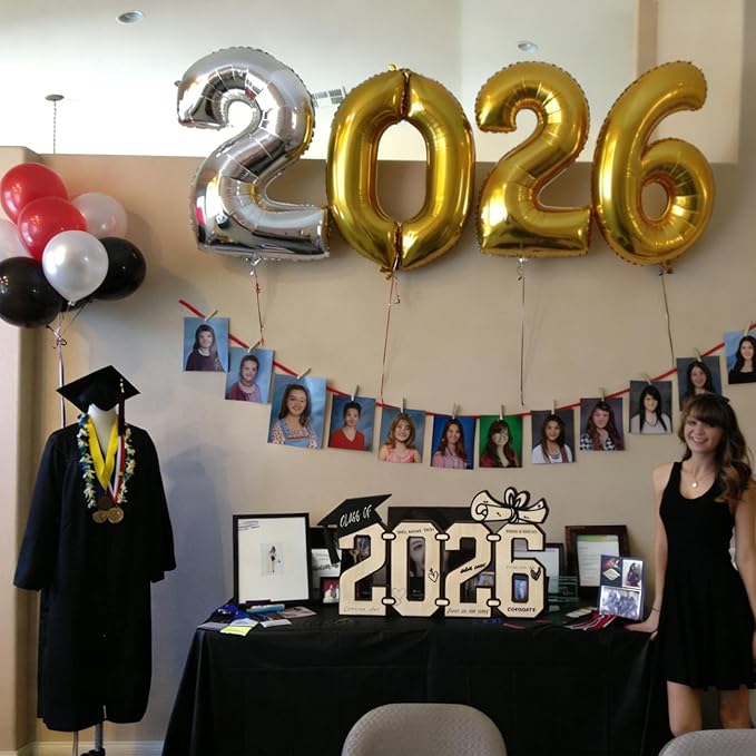 Class of 2026 Graduation Wood Sign, Grad Celebration Keepsake Party Centerpiece & Photo Booth Prop Graduate Gift for College/High School