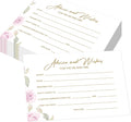 55PCS Advice and Wishes for the Mr and Mrs Cards, Double-Sided Wedding Advice Cards for New Couples Wedding Reception Decorations/Bridal Shower Party for Bride and Groom, Newlyweds