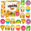 24 Pcs Food Slow Squishy Toys Soft Stress Relief Fidgets Toys for Kids Boys Girls Goodie Bag Christmas Stocking Stuffers Party Favors Treasure Box Classroom Prizes Carnival Gifts