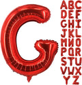 Lovoir 40 Inch Large Red Letter G Balloons Big Size Jumbo Mylar Foil Helium Balloon for Birthday Party Celebration Decorations Alphabet Red G