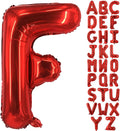Lovoir 40 Inch Large Red Letter F Balloons Big Size Jumbo Mylar Foil Helium Balloon for Birthday Party Celebration Decorations Alphabet Red F