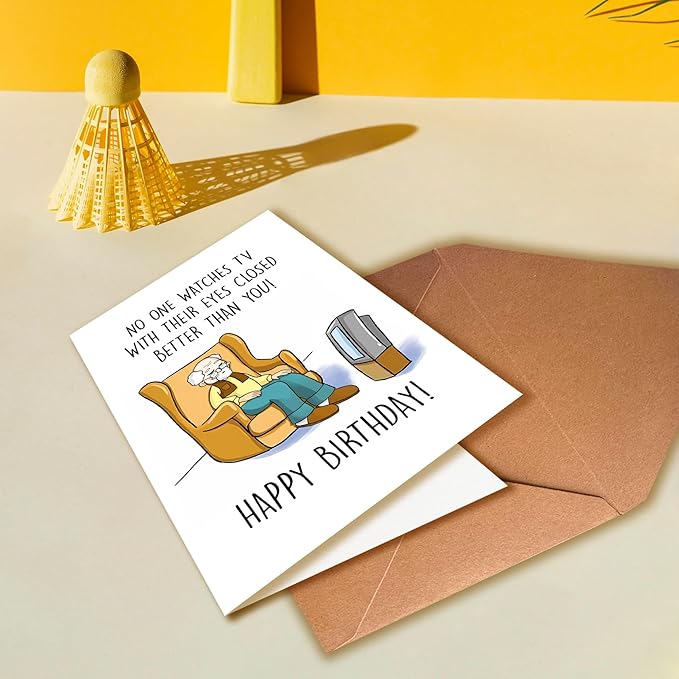 Funny Happy Birthday Card For Dad Grandpa, Humorous Birthday Card, Old Age Birthday Cards, Getting Older Birthday Cards For Husband, Funny Getting Older Birthday Card for Friend