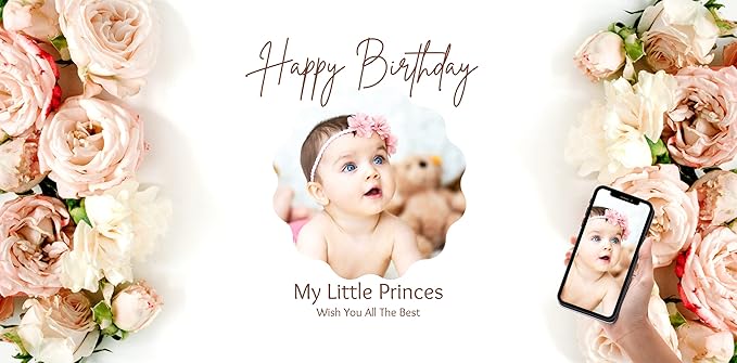 Custom Happy Birthday Vinyl Banner Sign, Personalized Party Backdrop, Gift, and Decoration - From NiceMemoryLLC. (Style-16)