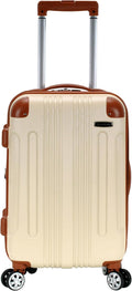 Rockland London Hardside Spinner Wheel Luggage, Carry-On 20", White
