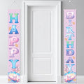 Birthday Decorations Banner, Happy Birthday Door Sign for Men Women Boys Girls Ideal Birthday Decorations Party Supplies Outdoor Indoor 72 x 12 Inch