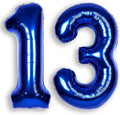 40Inch Navy Blue Number 13 Balloon Large Helium Royal Blue Number Balloons 0-9 Giant Digital 13th Foil Mylar Big Party Balloon for Boy Birthday Party Anniversary Graduation Decorations