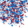 Sprinkles | Patriotic sprinkles | Red white and blue sprinkles | American sprinkles | Cookie sprinkles | July 4th sprinkles | Manvscakes | Chocolate,Potato | Non Toxic