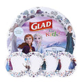 Glad for Kids Disney Frozen Disposable Paper Plates, Anna and Elsa - Heavy Duty, Soak Proof, Microwavable, Kid-Friendly Snack Plates for Everyday Use, 8.5 Inch, 40 Count