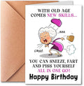 Funny Birthday Card for Old Women, Ladies, Unisex-Adults, 50th, 60th, 70th Birthday, Greeting Card