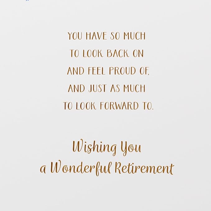 American Greetings Retirement Congrats Card (Feel Proud)